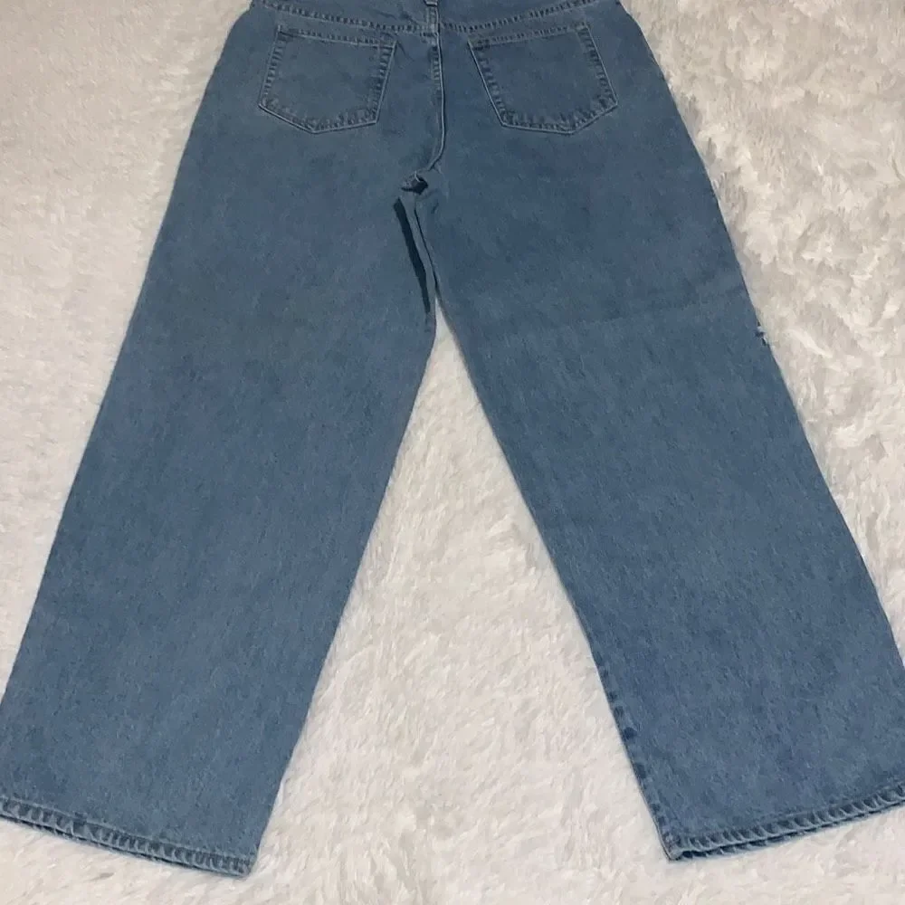 Vintage 90’s Lightwash Baggy Wide Leg‎ Streetwear Jeans Women’s Size 14